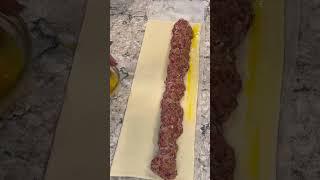 The BEST and EASIEST Irish Sausage Roll ️ #shorts #puffpastry