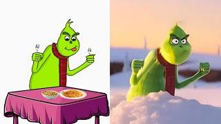 The Grinch Movie Clips Funny Drawing Meme  | Drawing 4 Meme