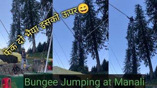 Rocket Bungee Jumping at Solang Valley Manali | Manali Activity | Manali Solang Valley Activities