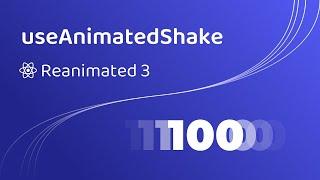 Shake Animation in React Native (Reanimated)