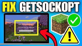 How To Fix Minecraft Connection Timed Out Error 'Getsockopt'