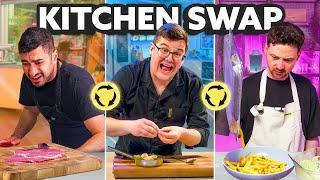 Every 8 Minutes We SWAP Kitchens And Must Use... Blue Cheese! | Sorted Food