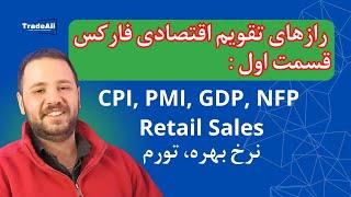 دوره آموزشی رازهای تقویم اقتصادی فارکس - قسمت اول( تورم، نرخ بهره، CPI, PMI, GDP, NFP, Retail Sales)