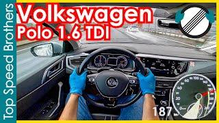 VW Polo VI 1.6 TDI (2019) AUTOBAHN POV TOP SPEED  #TopSpeedBrothers