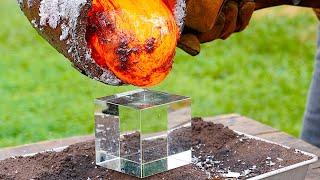 Molten Aluminum vs. 𝘛 𝘏 𝘌   𝘊 𝘜 𝘉 𝘌