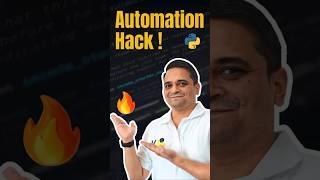 Automation hack! #python #automation #computerscience