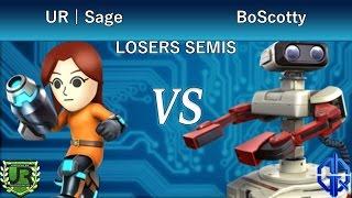 GHQ #11 Season 2  LOSERS SEMIS - UR | Sage (Mii Gunner) vs BoScotty (ROB)