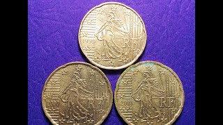 France 20 Euro Cent 1999 - 2000 - 2001