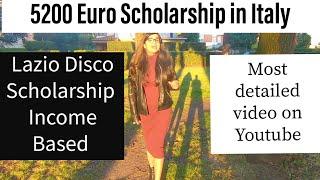 5200EURO LAZIODISCO SCHOLARSHIP, UNIVERSITY OF SAPIENZA  A to Z PROCESS, INDIAN & PAKISTANI STUDENTS