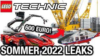 600€ Liebherr Kran, Ferrari Super Car, Helikopter & mehr! ️ | LEGO Technic 2022 Leaks | LEGO News