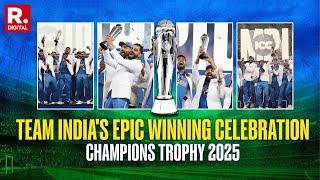 Team India's Epic Blast Celebration After Winning the 2025 Champions Trophy | India vs New Zealand