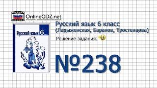 Задание № 238 — Русский язык 6 класс (Ладыженская, Баранов, Тростенцова)