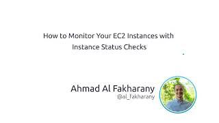 How to Monitor your EC2 Instances with Instance Status Checks