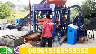 QT4 20 semi automatic hydraulic 5 dropper 6inch hollow block making machine in Manchester, Jamaica