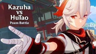 Kazuha VS Hu Tao Battle Poem | Genshin Impact Cutscene