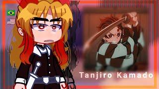 •|Hashiras React to Tanjiro Kamado - Demon Slayer|•gacha club /