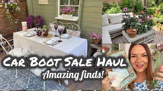 Car Boot Sale Haul | Amazing Finds | Outdoor Kitchen | Plant Haul | Car Boot Sales | Kate McCabe