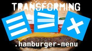 Transforming Hamburger Menu in SCSS