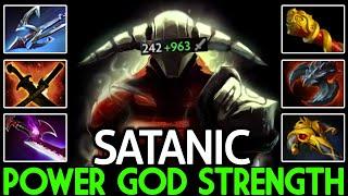 SATANIC [Sven] Power God's Strength with Full Physical Build Dota 2