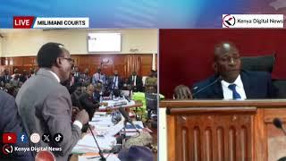 Gachagua's lawyer Exposes Alleged Relationship Between Amason Kingi and Judge Anthony Mrima in Court