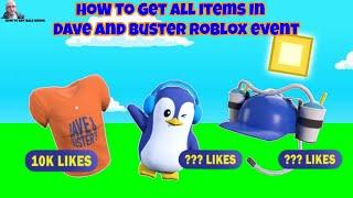 How To Get All Items In DAVE & BUSTER’S WORLD Roblox Event (All items And Bald Kreek Secret)