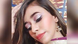 Easy cut crease Makeup look by Sakshi baisoya.