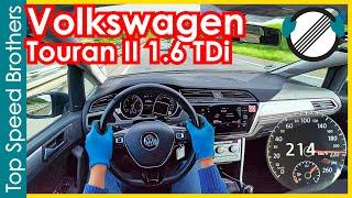 VW Touran II 1.6 TDI (2018) AUTOBAHN POV TOP SPEED  #TopSpeedBrothers