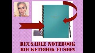 Rocketbook Fusion Review/ reusable notebook/ cloud storage/smart tablet notebook/taking notes