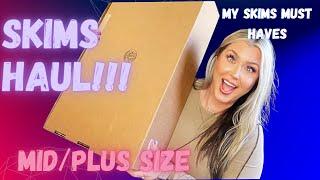 BIG SKIMS Haul 2022 | Mid/Plus Size | HOTMESS MOMMA VLOGS