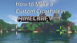 How to Make a Custom Crosshair in Your Resource Pack! (Minecraft)