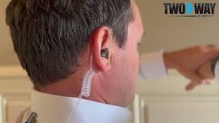 How To Properly Wear A 2-Wire Surveillance Earpiece | Security Earpiece | Two Way Direct