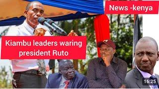 Kiambu leaders warning Ruto "Mumetoa Gachagua sasa Fanya kazi,lakini tumewaachia Mungu