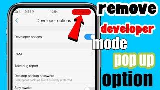 [Red icon] How to Remove Developer Option Setting on Any Phone Vivo mobile