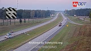 ET 2000 Guardrail End Crash in Arkansas