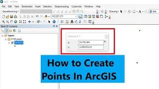 How to create a point In ArcGIS [Insert X,Y coordinates]