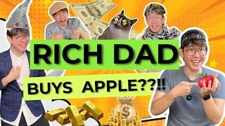 INSANELY RICH DAD buys APPLE for his son...?! (#RichDadSeries EPISODE 3)