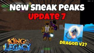 Dragon v2 | All New Sneak Peaks for Update 7... (King Legacy)