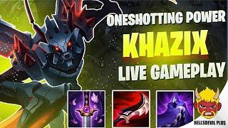 Khazix Oneshotting Power Is UNREAL! - Wild Rift HellsDevil Plus Gameplay