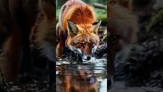 Red Fox Near Lake #redfoxes #fox #animal #aiinsights #ai #ytshorts #shorts #foxanimal