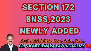 what is Section 172 of BNSS,2023 ?#newlyadded  #bnss #tamil