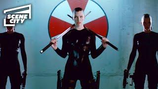 Resident Evil Afterlife: Umbrella HQ Fight Scene (MILLA JOVOVICH HD Clip)