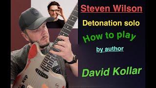 How to play Detonation solo by David Kollar