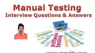 Manual Testing Interview Questions and Answers