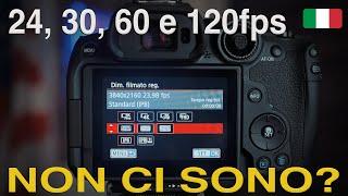 Come Attivare 24, 30, 60 e 120fps - Canon R6, Canon R6, Canon 90D