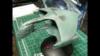 From TrekWorks SMA Big Spring Build Entry AMT 1/3200 Romulan Warbird Finished Model