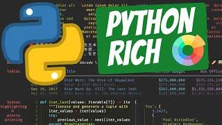 Python Rich - The BEST way to add Colors, Emojis, Tables and More...