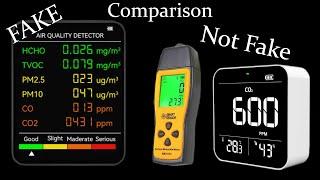 Compare Fake Chinese Air Quality Monitor To "Smart Sensor" CO Monitor & "TemTop" CO2 Monitor