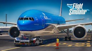 KLM B777-300ER | Full Flight Cape Town to Amsterdam | Microsoft Flight Simulator| 4K ULTRA REALISTIC