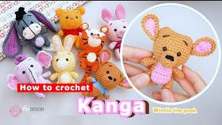 【How to Crochet Kanga】Winnie the Pooh Kangaroo Mom | Super Cute Amigurumi Tutorial!