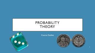 Probability Theory - Course Outline